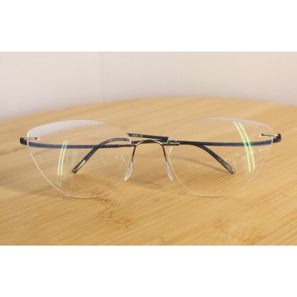 Silhouette Accessories - Silhouette Titan 5523 70 6660 Eyeglasses 54-19-155 Gunmetal/Blue FRAMES ONLY